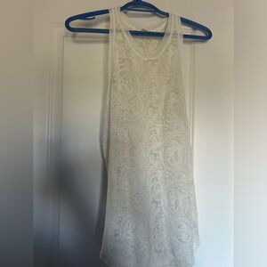 WILFRED - lace racer back tank - L